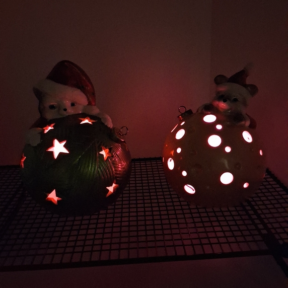 Home Reflections Light Up Christmas Cat And Mouse Set Of 2